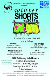 Winter Shorts poster, Fall 2017